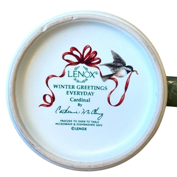 Lenox coffee cups, Cardinal, Winter Greetings Everyday, very good condition - Picture 2 of 2